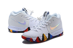 2018 Nike Kyrie 4 White Blue Colorful Shoes For Women